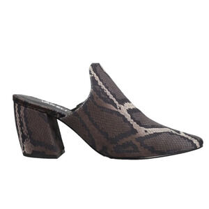 VANELi Renita Snakeskin Animal Print Pointed Toe Slip On Mules Dress Pumps Shoes